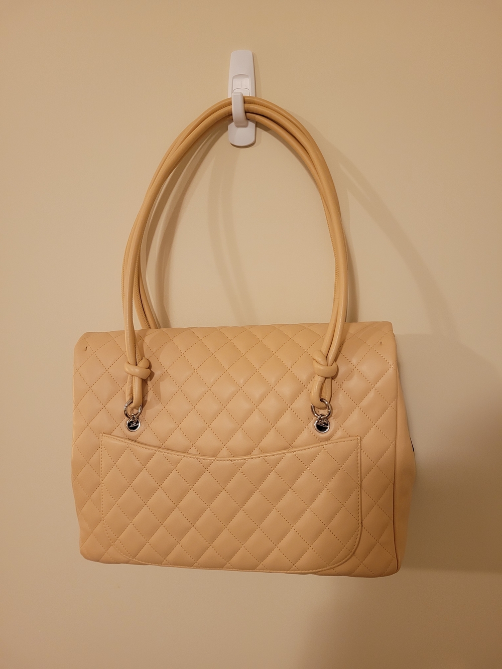 Brand New Authentic Vintage Chanel Cambon CC Women's Flap Bag - Beige & Black - Picture 2 of 16